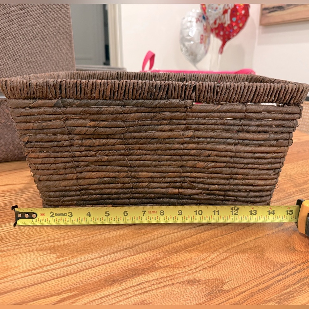 Brown Woven Wicker Basket